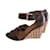 Hermès Sandals Dark red Leather  ref.1059576