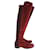 Stuart weitzman 5050 Knielange Stiefel aus rotem Wildleder Schweden  ref.1059750