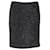 Minigonna Simone Rocha in maglia metallizzata in lana riciclata nera Nero  ref.1059754