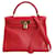 Hermès hermes kelly Red Leather  ref.1059937