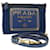 PRADA Shoulder Bag Nylon Saffiano Leather Blue Auth bs8101  ref.1060070