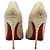 Christian Louboutin Snakeskin So Kate in Weiß/Gold - Ansicht 4