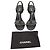 Timeless Chanel Sandali in camoscio nero con catena dorata - vista 6