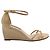 Stuart Weitzman Nackte Lackleder-Wedges
