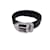 Louis Vuitton Cintura classica Taiga nera con fibbia in metallo argentato 85/34 Nero Pelle  ref.1060865
