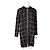 Timeless Chanel Schwarz-weißer langer Woll-Tweed-Mantel - Ansicht 2