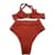 Autre Marque COSTUME DA BAGNO PALM Costume da bagno T.0-5 1 poliestere Rosso  ref.1060902
