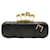 Alexander Mcqueen Black Leather Knuckle Long Clutch with Skull Detail  ref.1060928