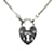 Dior Padlock Heart Pendant Necklace Silvery Metal  ref.1061056