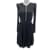 CARVEN Robes T.International S Viscose Noir  ref.1061097