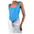 Autre Marque Blue silk-faille corset top - size US 4  ref.1061506