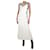 Chloé Vestido largo color crema con detalle de crochet lateral - talla M Crudo Lana  ref.1061514