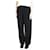 Autre Marque Calça preta com cintura elástica mescla de lã - tamanho M Preto  ref.1061515