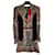 Balmain pour H&M Iconic Balmain Paris 'conditionment' or 'Eagle' dress Black Golden Velvet  ref.1061528