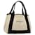 BALENCIAGA Tote Bag Canvas Leather Beige Black Auth bs8120 Cloth  ref.1061569