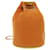 Hermès Bolsa com cordão HERMES Bolsa em lona laranja Auth bs7780  ref.1061596