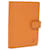 LOUIS VUITTON Epi Agenda PM Day Planner Couverture Orange Mandarin R2005H Authentification 52874 Cuir  ref.1061652