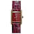 Cartier Belles montres Cuirs exotiques Vermeil Doré Bordeaux  ref.1061684