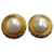 Chanel Aretes Dorado Metal  ref.1061690