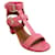 Sandalias estilo gladiador Daho de cuero rosa de Laurence Dacade  ref.1061762