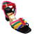 Sandali con cinturino Laurence Dacade Multi Camilla Multicolore Pelle  ref.1061770