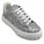 Casadei SIlver Glitter Off Road Stargate Sneakers Silvery  ref.1061775