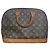 Borsa a mano Louis Vuitton Alma Marrone Beige Pelle