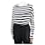 Norma Kamali White high-neck striped bodysuit - size S Polyester  ref.1061966