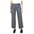 Chanel Calças de lã cinza com pernas largas - tamanho FR 38  ref.1061988