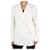 Autre Marque Americana de lana con botonadura forrada blanca - talla UK 8 Blanco  ref.1061996