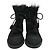 Stivaletti stringati foderati in shearling Pedro Garcia Nero