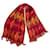 Autre Marque Very large “Comédie-Française” stole 100% Wool - 200 x 68 cm Red Orange Dark red Khaki  ref.1062237