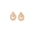 Dior Twisted Puff Door Knocker Earrings Golden Metal  ref.1062871