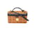 MCM Visetos Vanity Bag Sac à bandoulière en toile en bon état Orange  ref.1062872