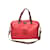 Loewe Leather Fusta 31 Boston Bag  Leather Crossbody Bag in Fair condition Red  ref.1062882