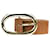 Anine Bing Brown suede belt with gold buckle Leather  ref.1062929