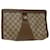 GUCCI GG Canvas Web Sherry Line Clutch Bag Beige Red Green 89 01 033 Auth ep1581  ref.1063288