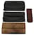 Autre Marque BOTTEGAVENETA INTRECCIATO Wallet Leather 4Set Black Brown Auth bs8073  ref.1063320