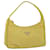 Bolsa para acessórios PRADA Nylon Yellow Auth 52421 Amarelo  ref.1063345