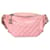 Chanel 2019 Bi Classic gesteppte rosafarbene Lammleder-Hüfttasche mit Bananengürtel Pink  ref.1063572