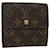 Carteira LOUIS VUITTON Monograma Portefeuille Elise M61654 LV Auth ar8746 Marrom Lona  ref.1064072