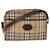 Autre Marque Burberrys Nova Check Shoulder Bag PVC Leather Beige Brown Auth 53729  ref.1064536