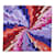 Hermès HERMES CARRE 90 GALOP CHROMATIQUE Sciarpa Seta Viola Arancione Multicolor Aut 53286 Multicolore Porpora  ref.1064543