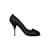 Bow Zapatos de tacón con punta abierta de Prada Negro  ref.1064592