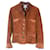 Hermès Hermes T suede and leather jacket40 Chestnut  ref.1064609