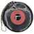 Vintage Chanel CD-Tasche Schwarz Rot Leder  ref.1064649