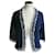 Chanel Blue Cashmere Cardigan with Pearl Embroidery T38  ref.1064674