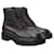 GIVENCHY Boots Camden lacets cuir et toile noires BE T44 ITEM Black Leather  ref.1064700