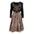Autre Marque Lancetti Vintage Shimmer and Velvet Dress Black  ref.1064720