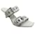 Alexander McQueen White Leather Buckle Strap Sandals  ref.1064777